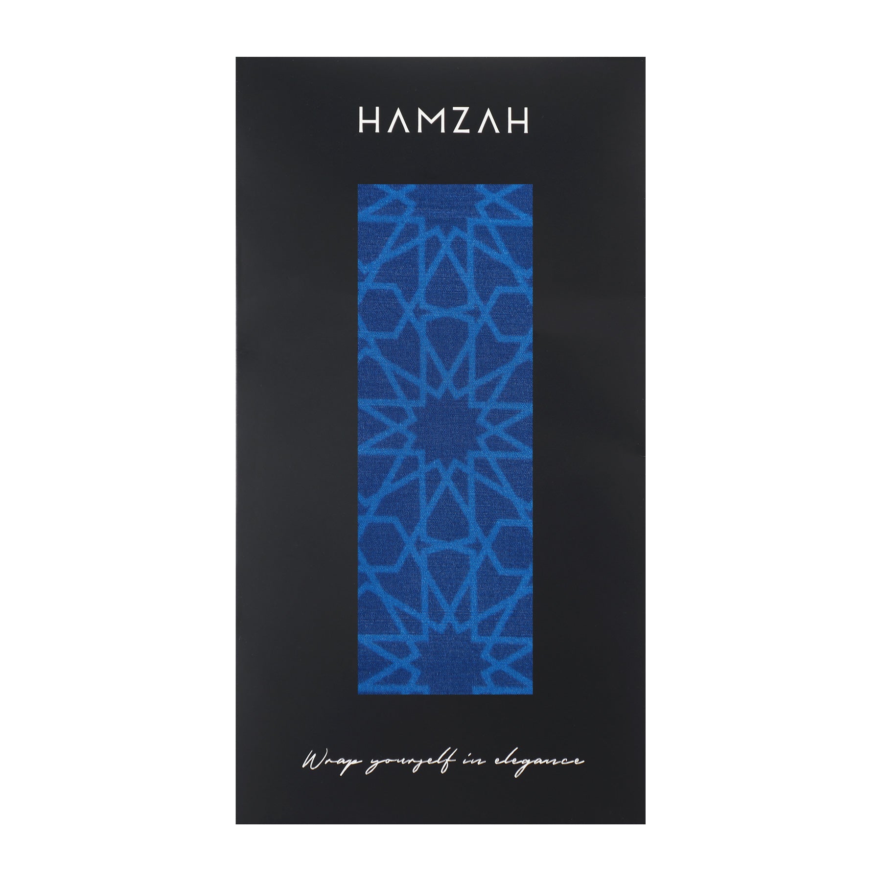 Blue Silk Scarf Dalila - Dalila Al-Andalus mosaic print in blue detail 4.