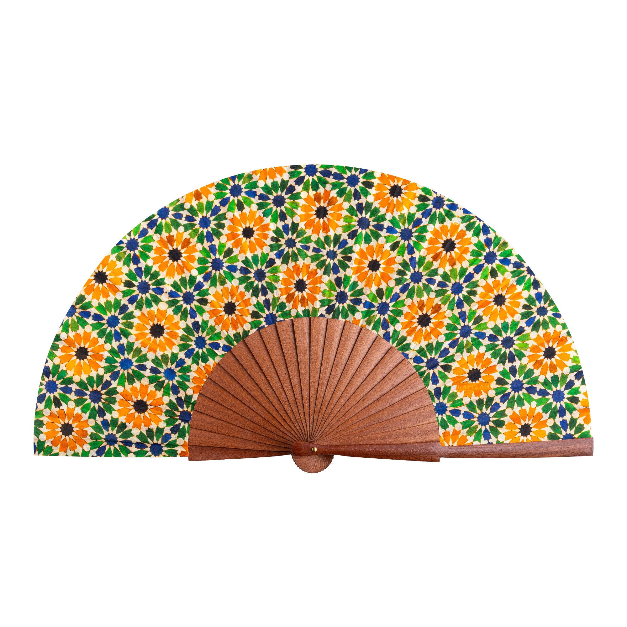 Multicolored silk fan Nur