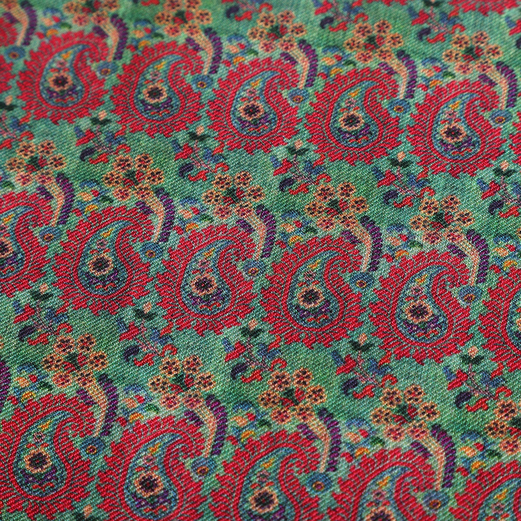 Ufuq unisex silk and wool scarf heritage design