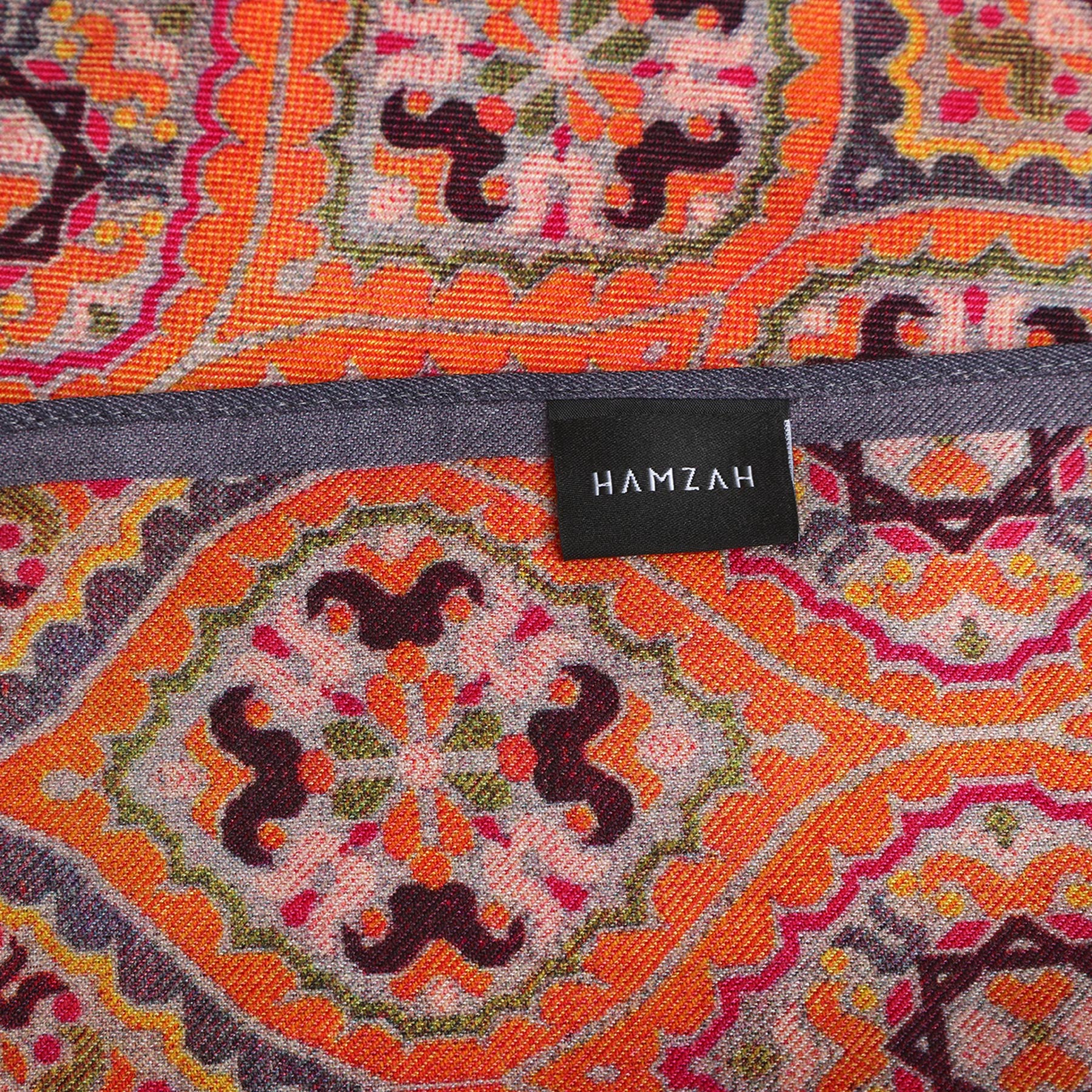 Reverse side of Nasim double-sided printed scarf