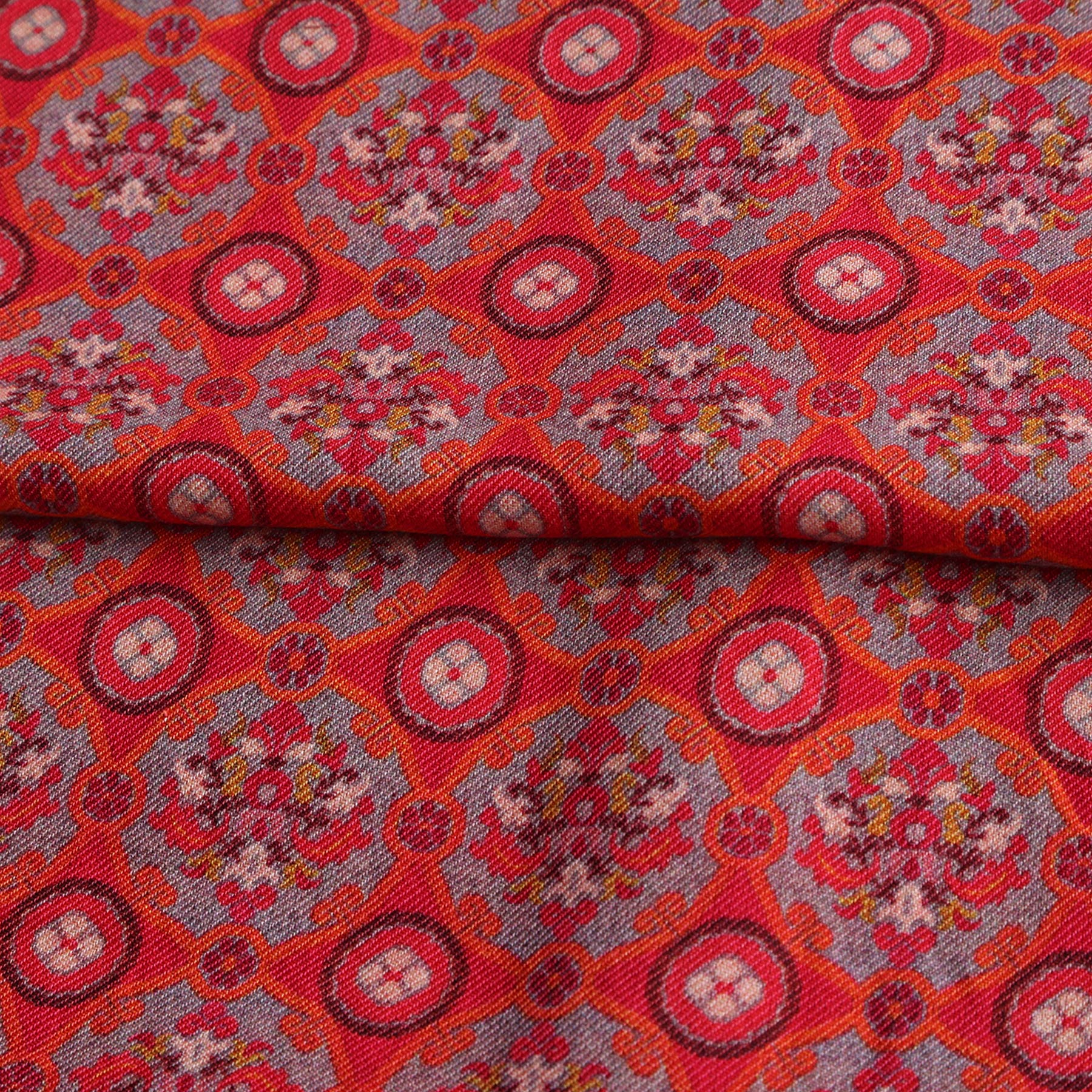 Reverse side of Naum double-sided printed scarf