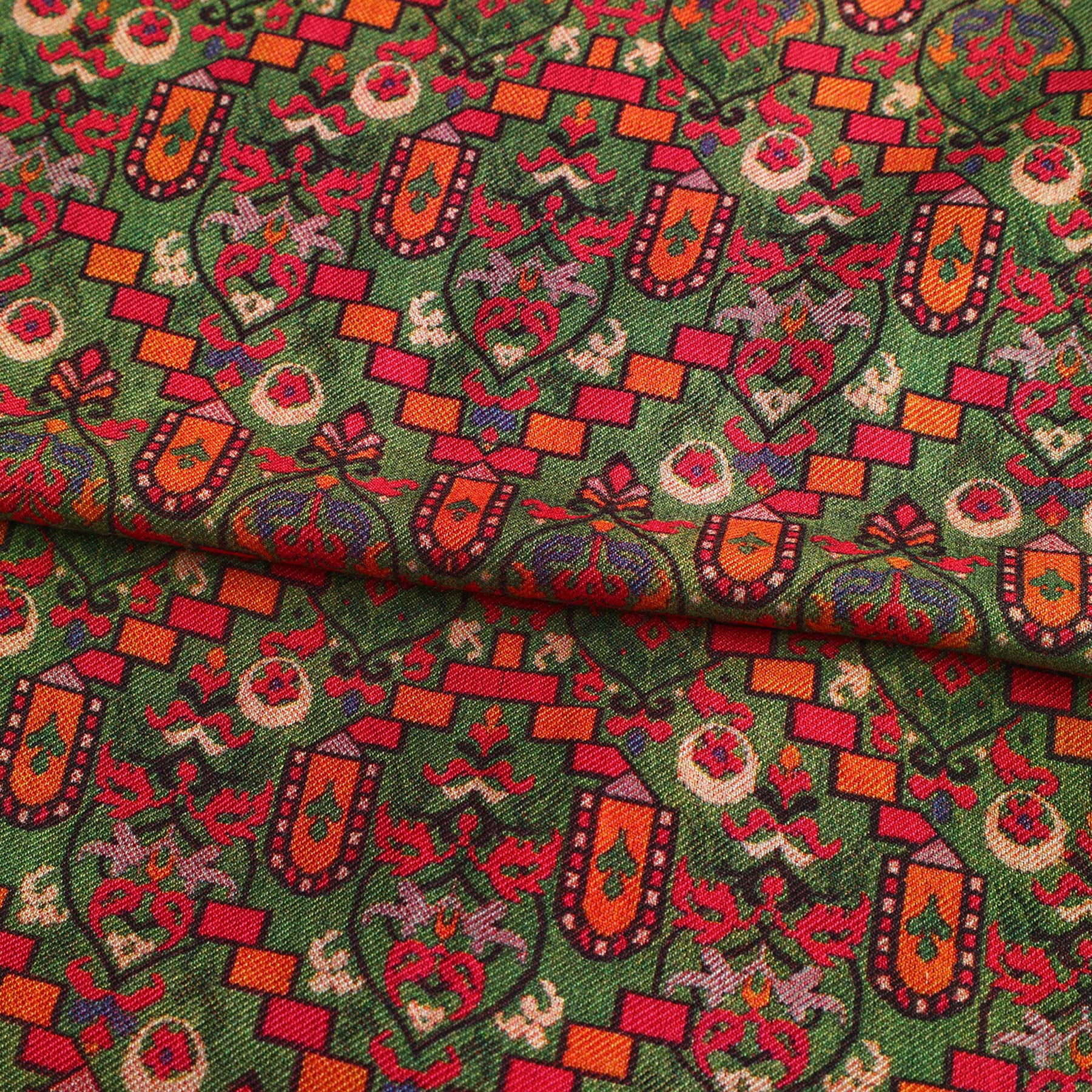 Sarab scarf 1 cm fringed ends detail