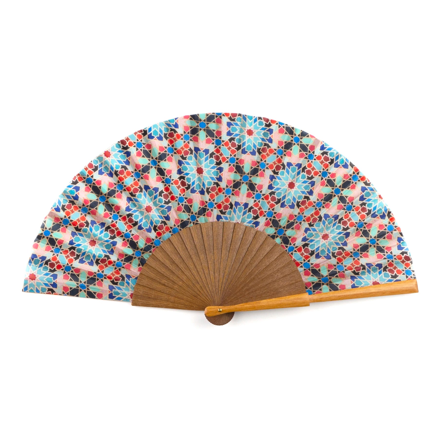 Islamic art inspired silk fan