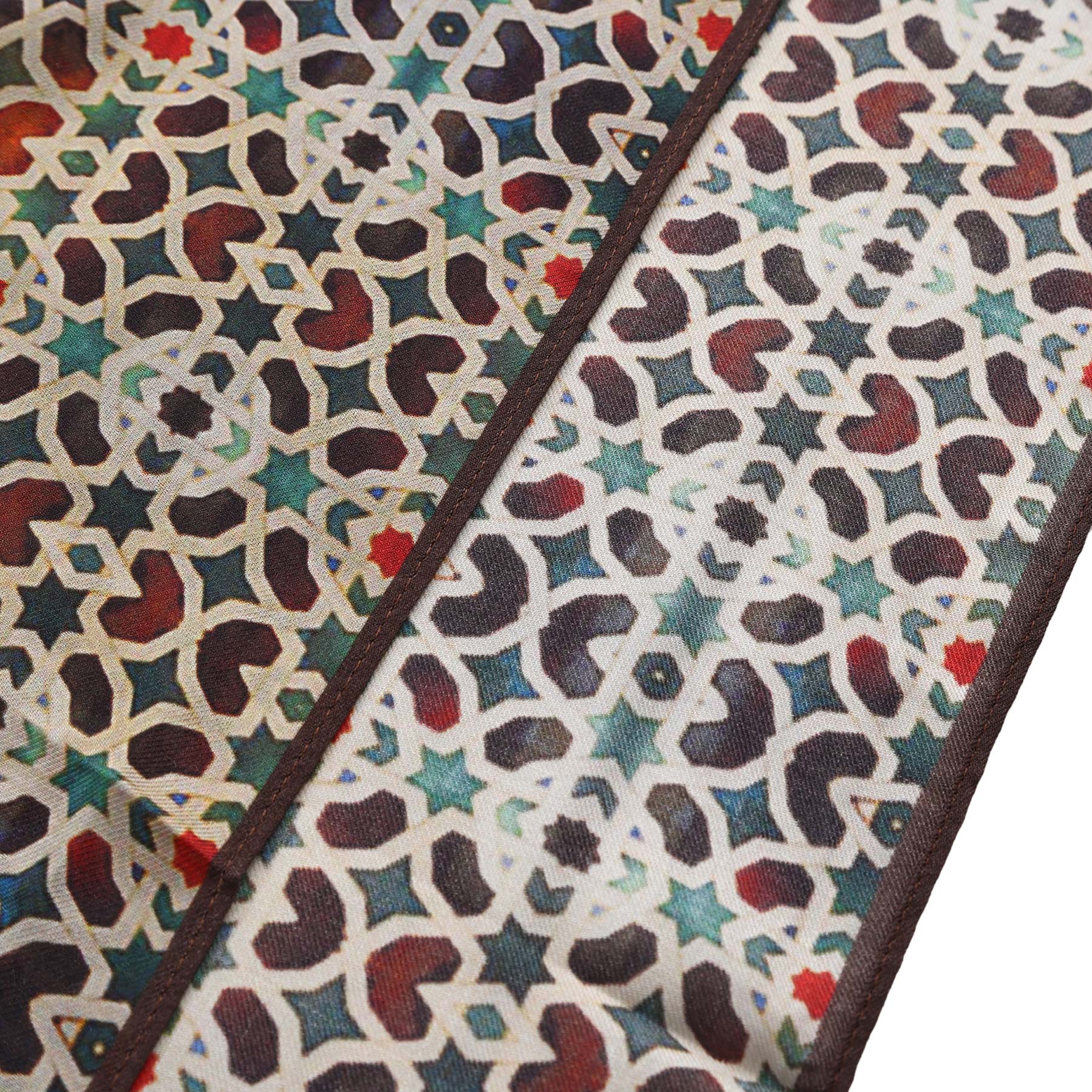 Gannat Modal Scarf - Gannat Al-Andalus mosaic geometric print detail 5.
