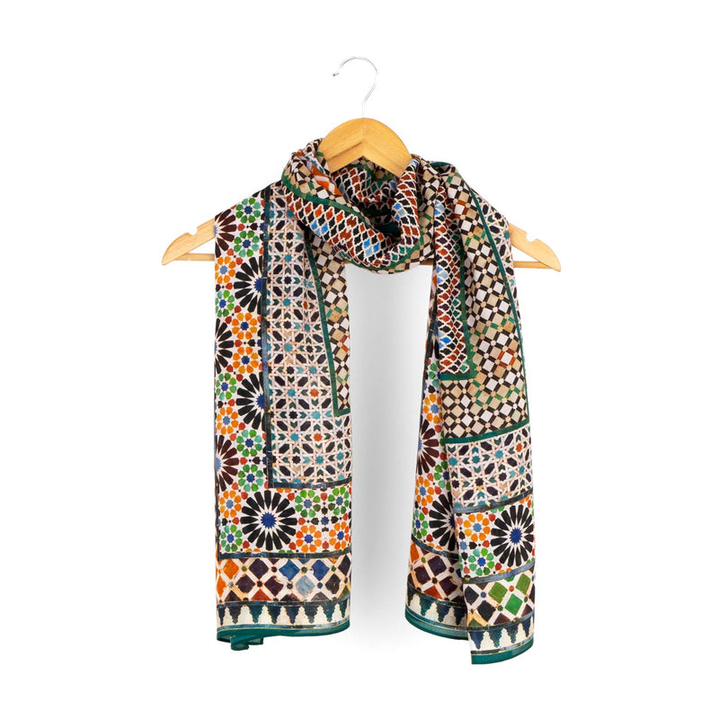 Islamic art multicolored scarf for men's and women's