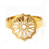 gold ring inspired by islamic art