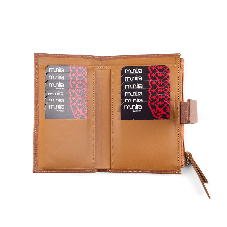 Leather Wallet for Woman Capileira Red