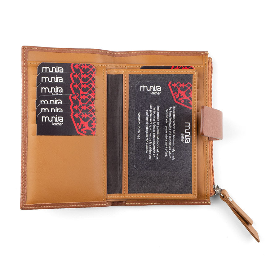 Leather Wallet for Woman Capileira Mustard