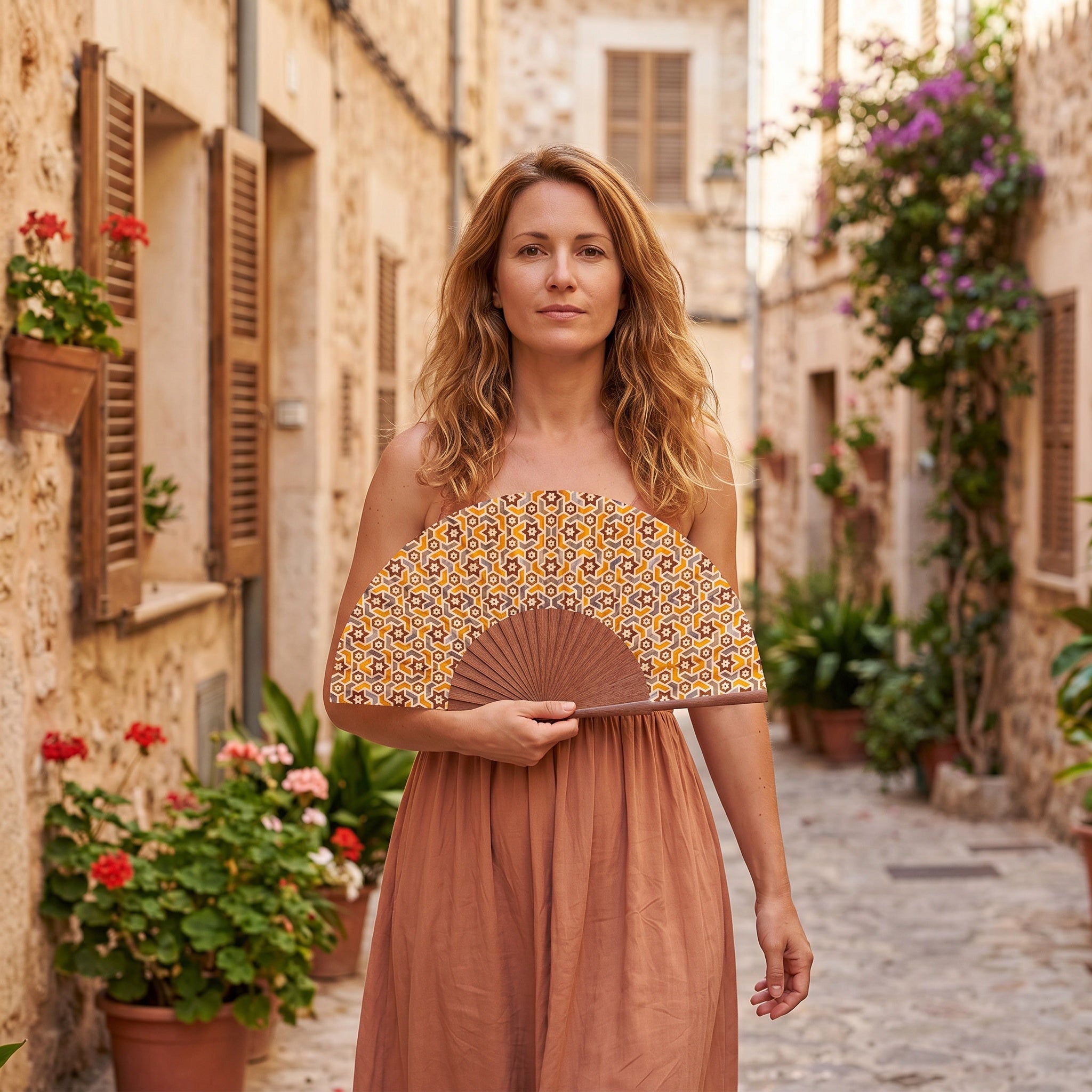 Silk & Wood fan Balat