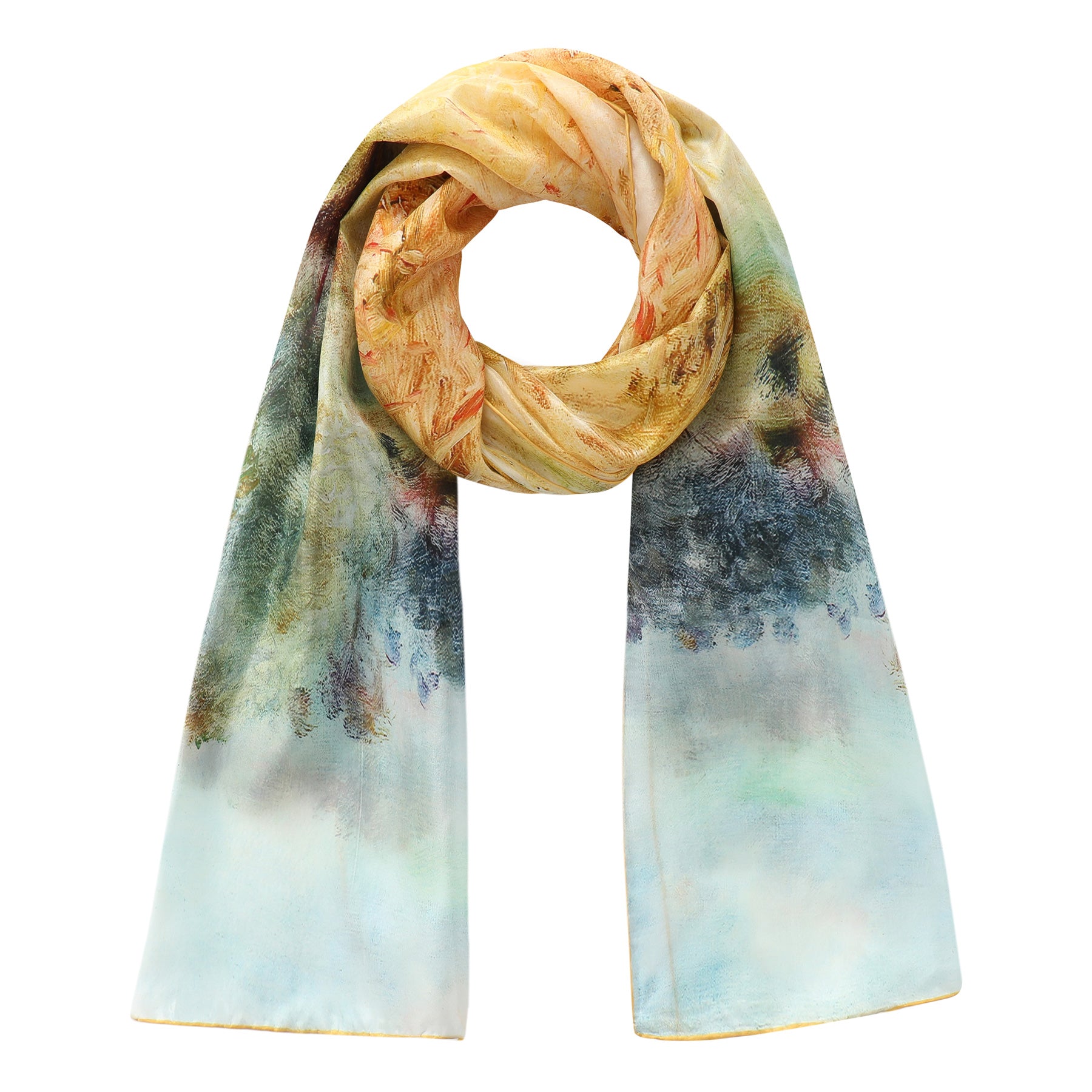 Habotai Silk Scarf - Renoir Inspired