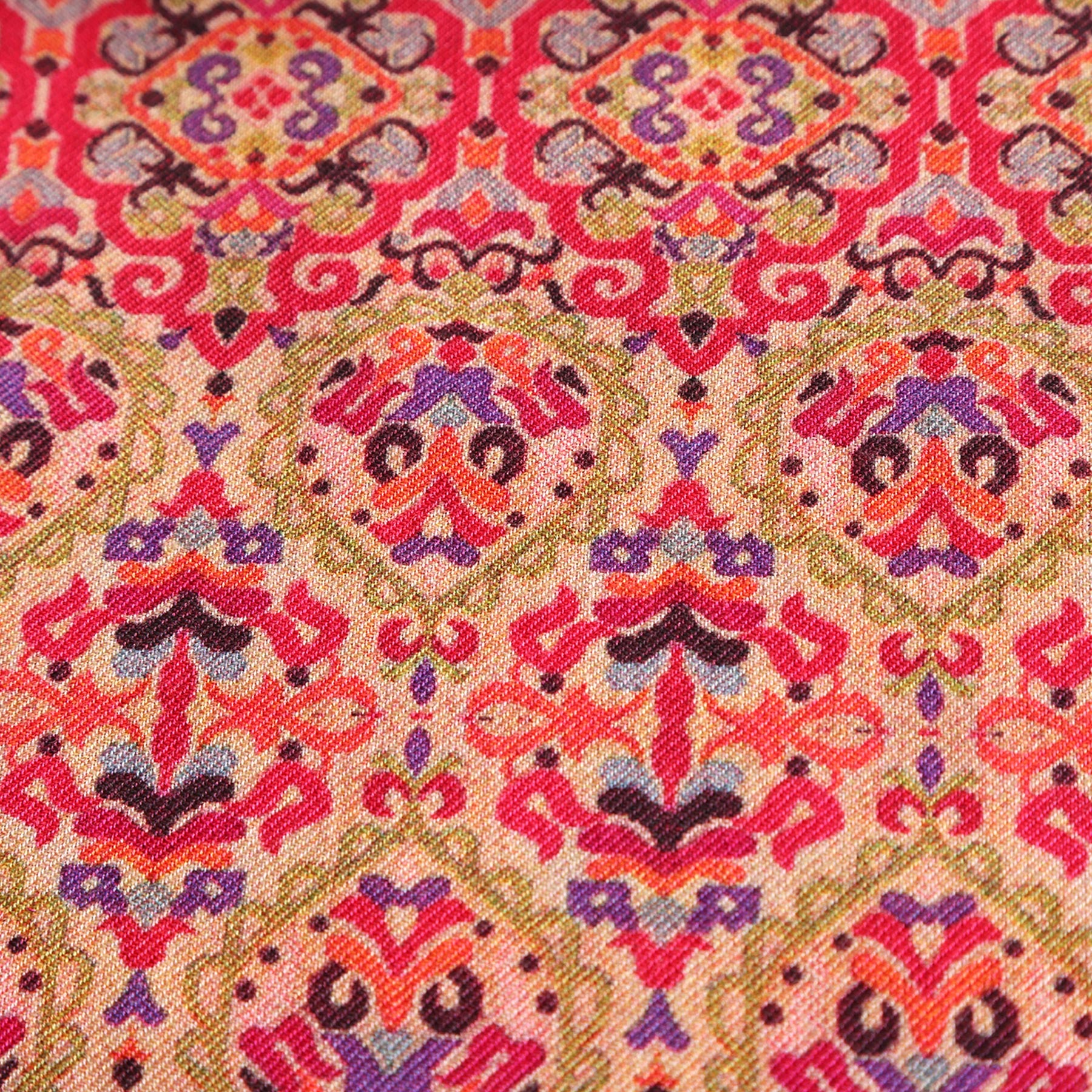 Reverse side of Mihrah double-sided printed scarf