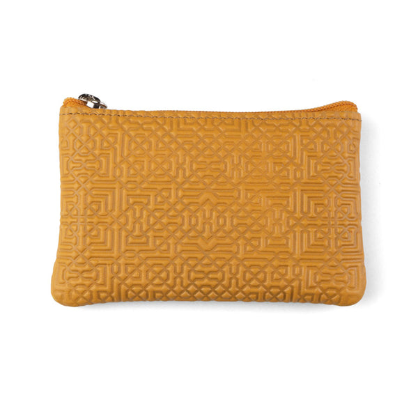 Islamic art inspired leather purse