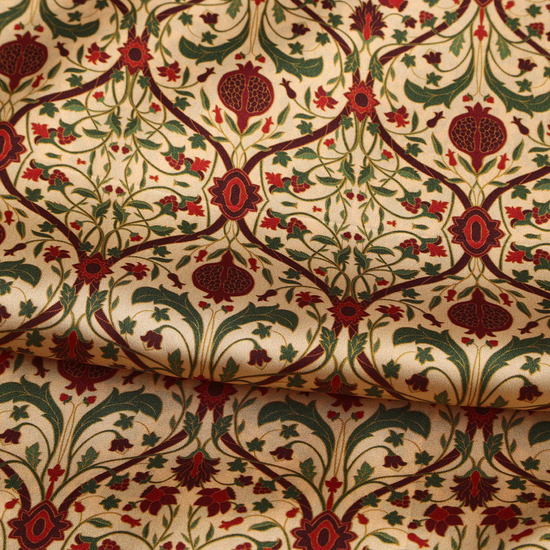 Art Nouveau Silk Scarf Berry