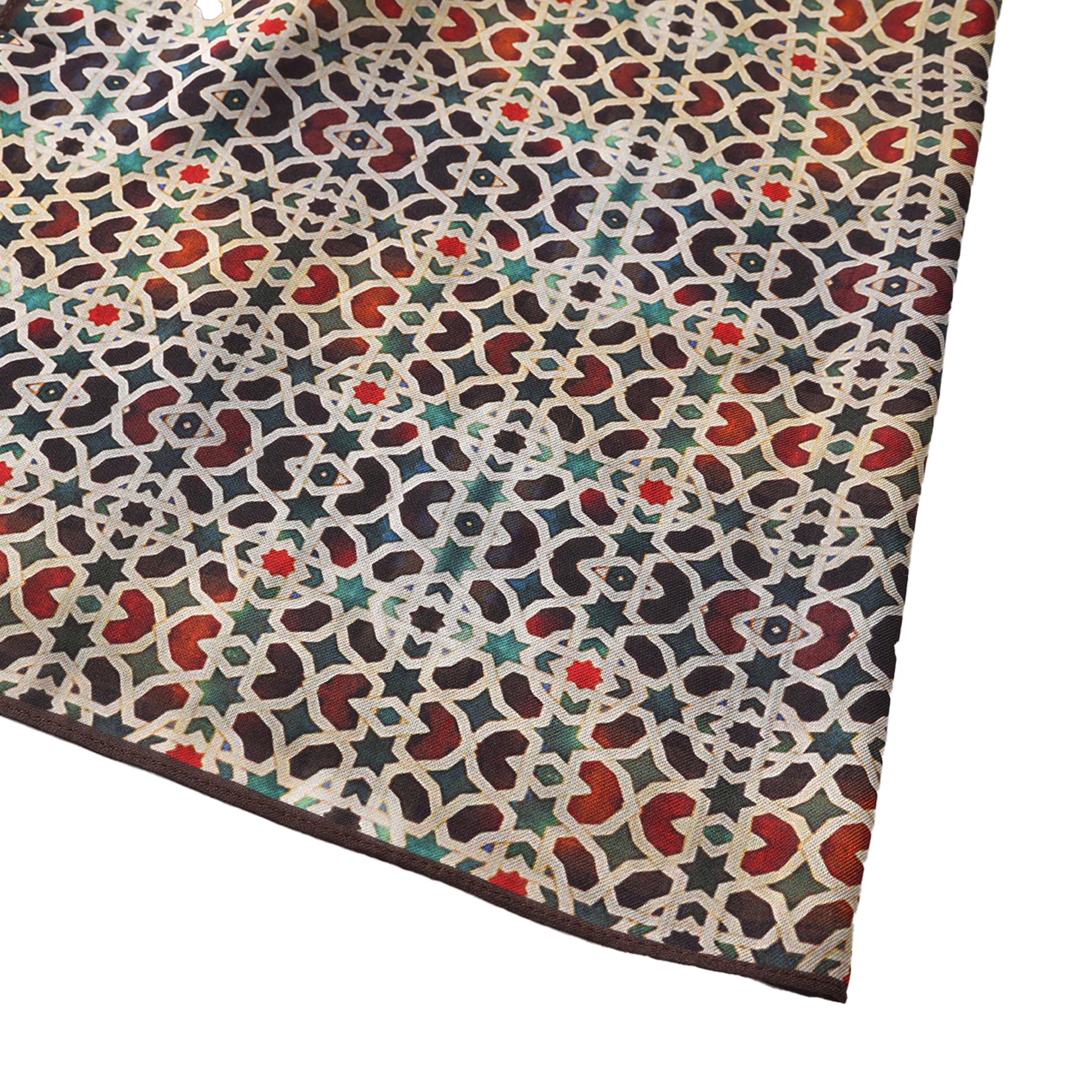 Gannat Modal Scarf - Gannat Al-Andalus mosaic geometric print detail 7.