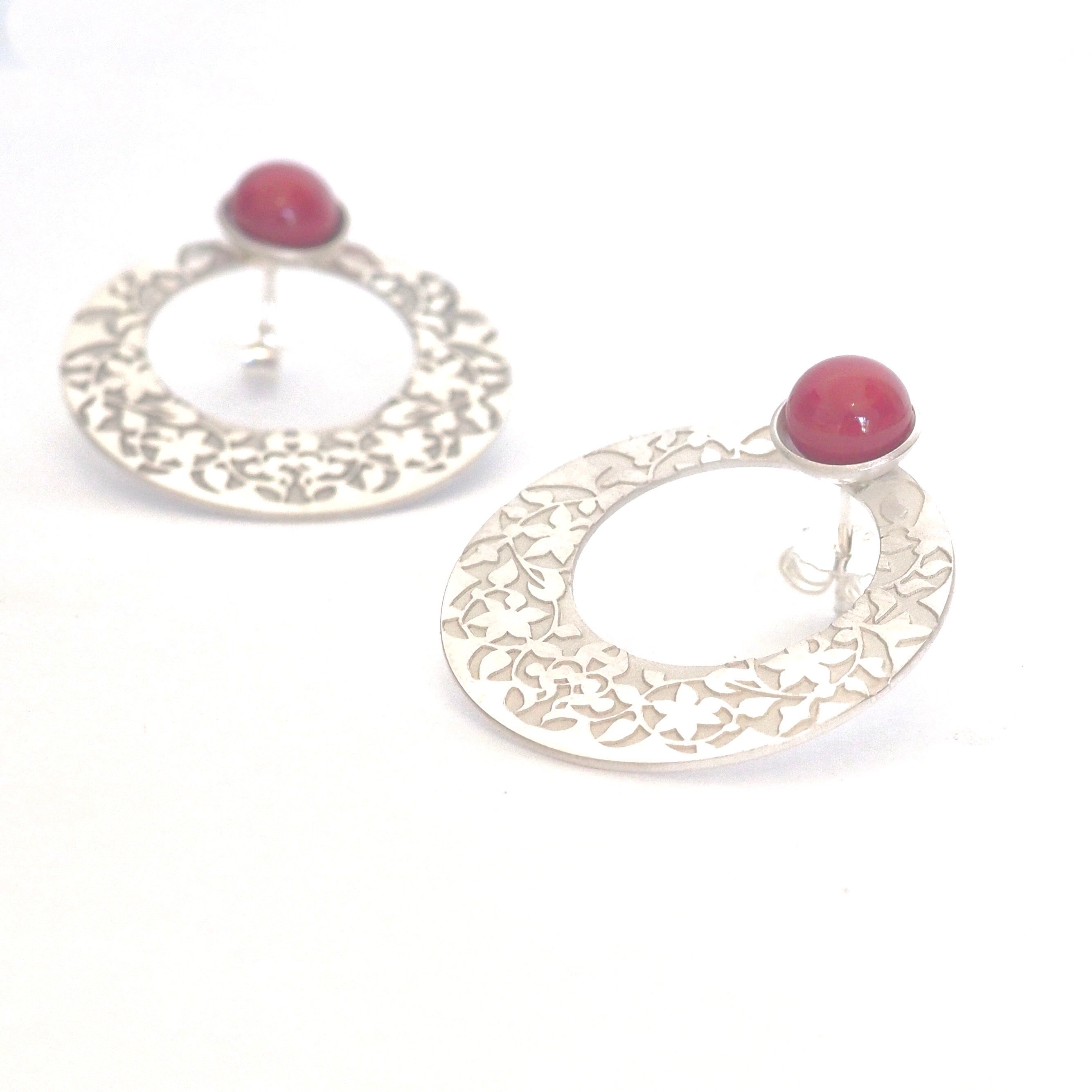 Red Nasrid Palaces Detail Earrings