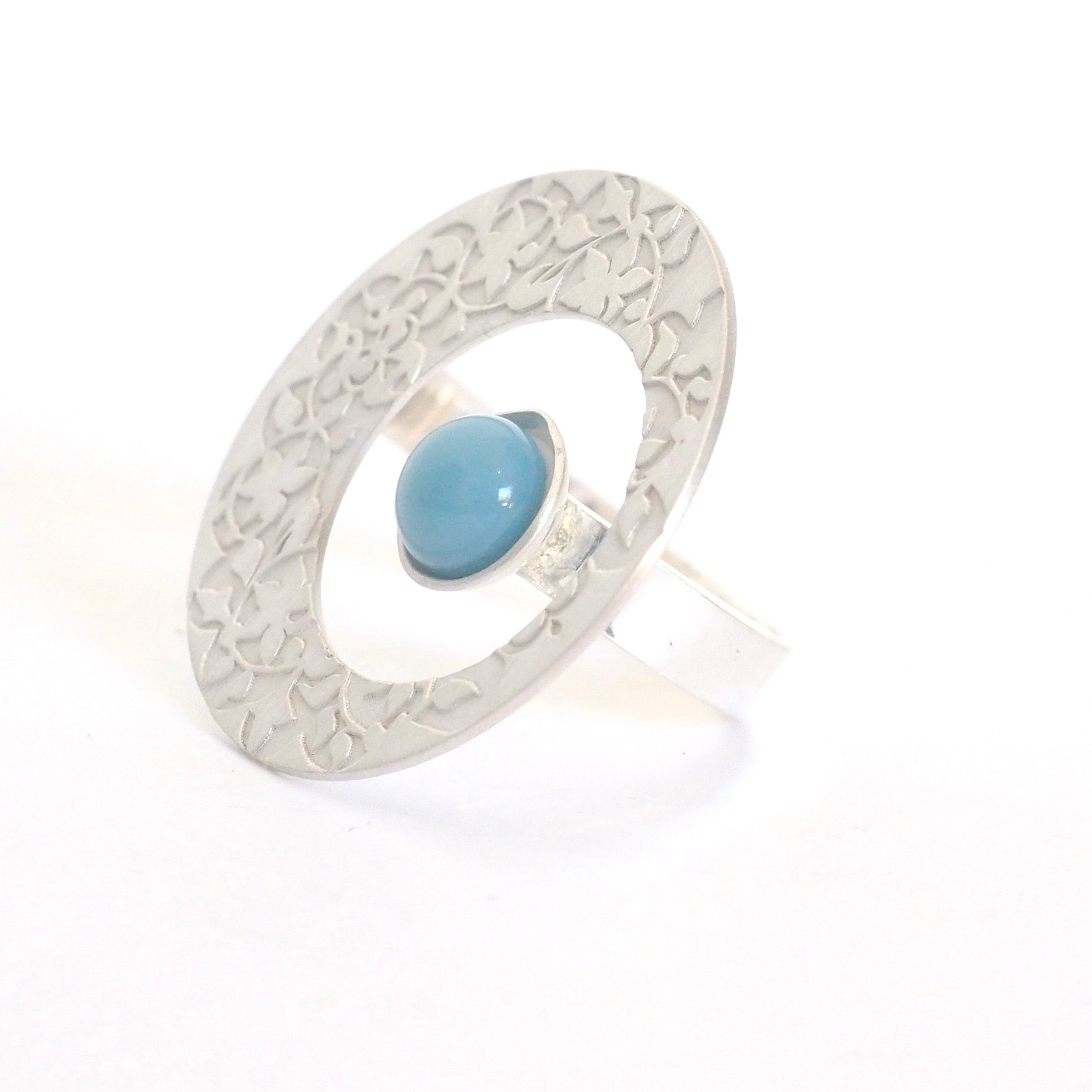 Blue Nasrid Palaces Detail Circle Ring