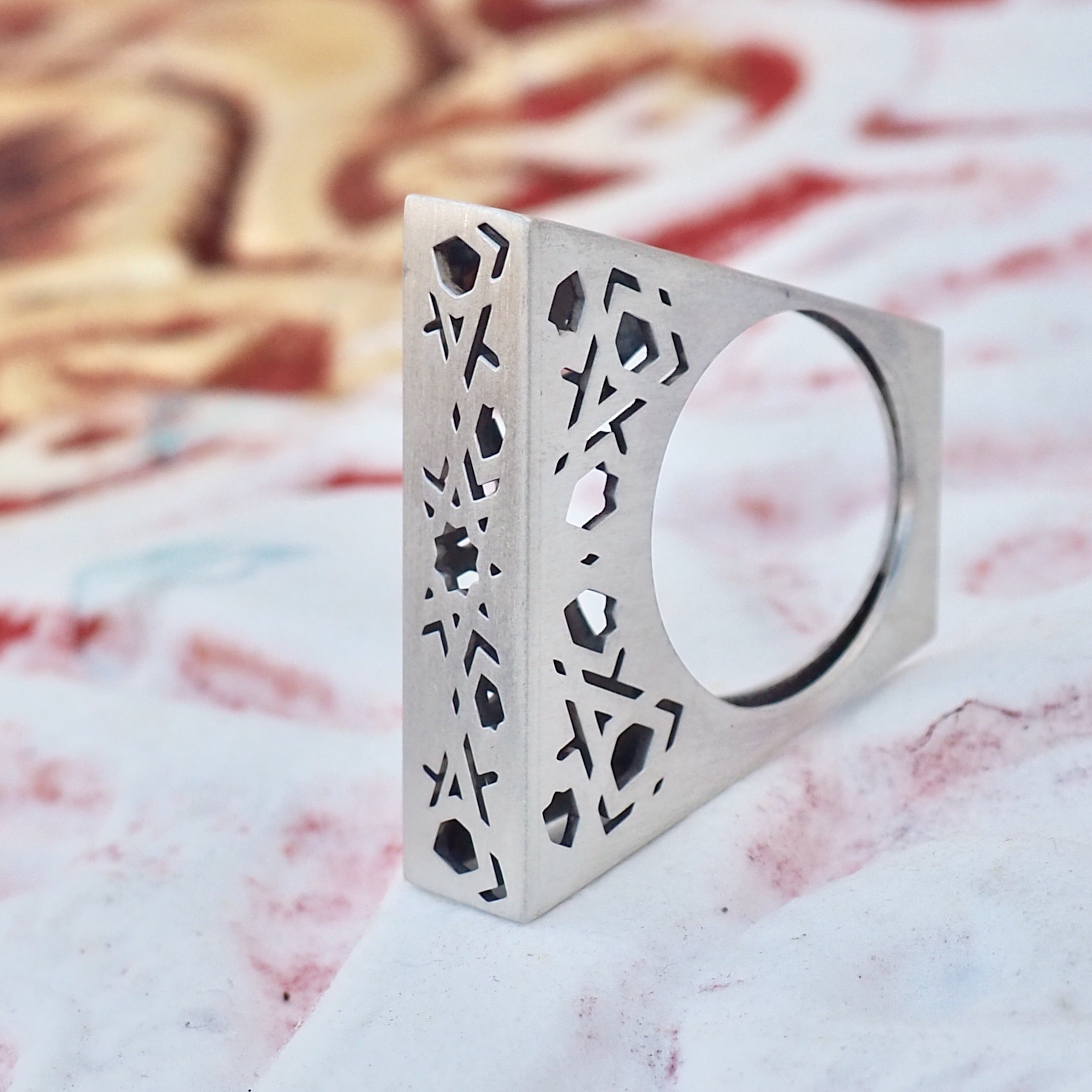 Anillo trapecio mudéjar