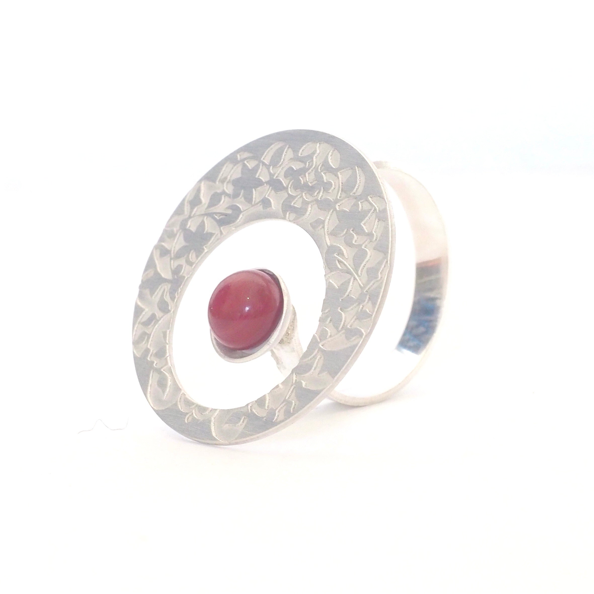 Anillo Círculo Detalle Palacios Nazaríes Rojo