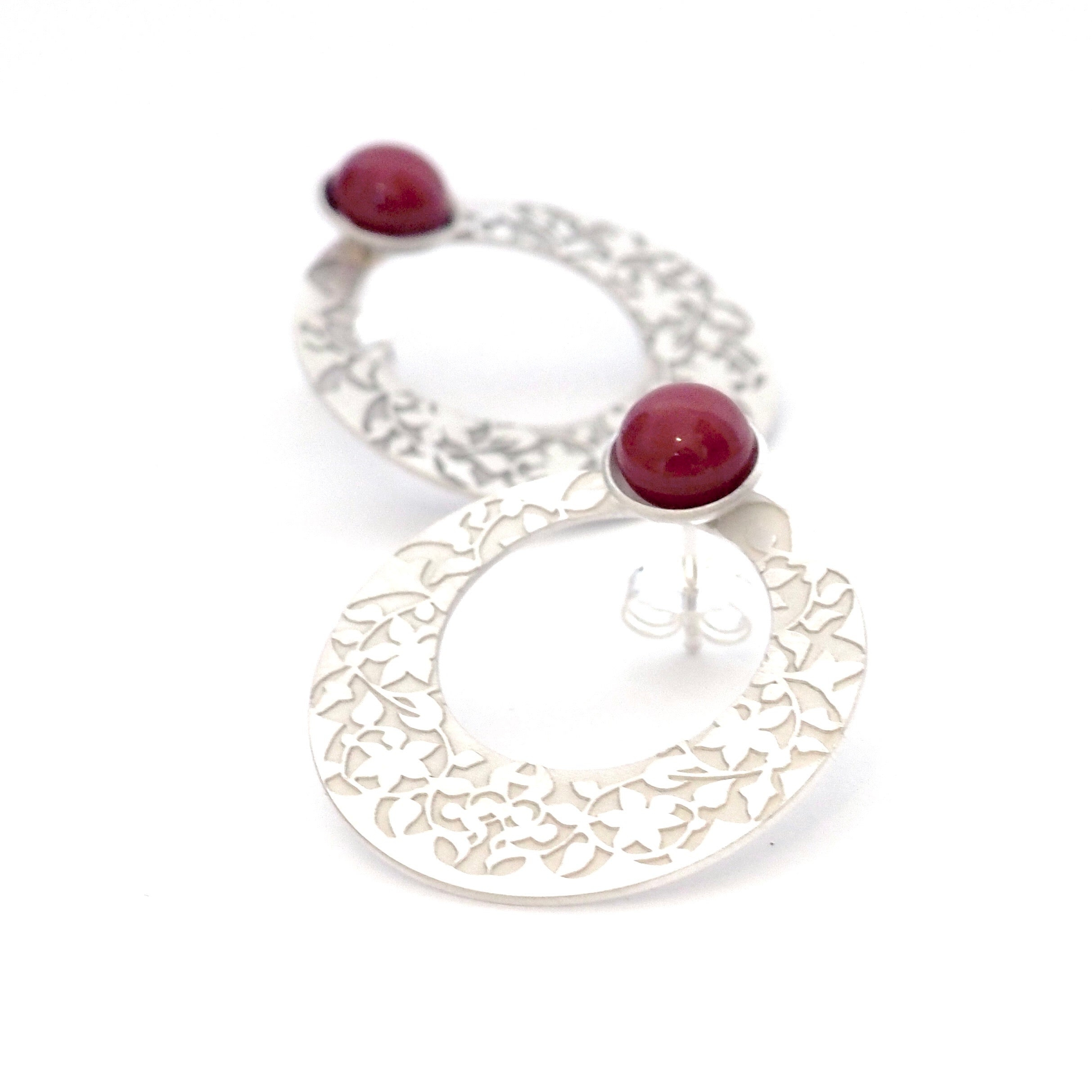 Red Nasrid Palaces Detail Earrings