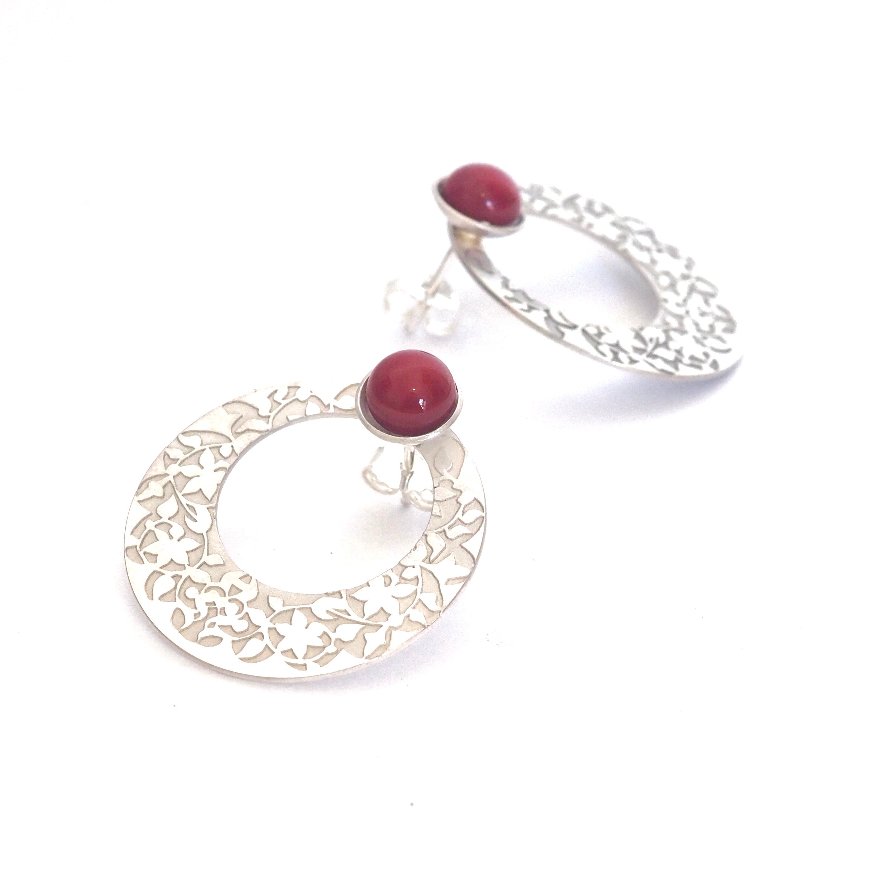 Red Nasrid Palaces Detail Earrings