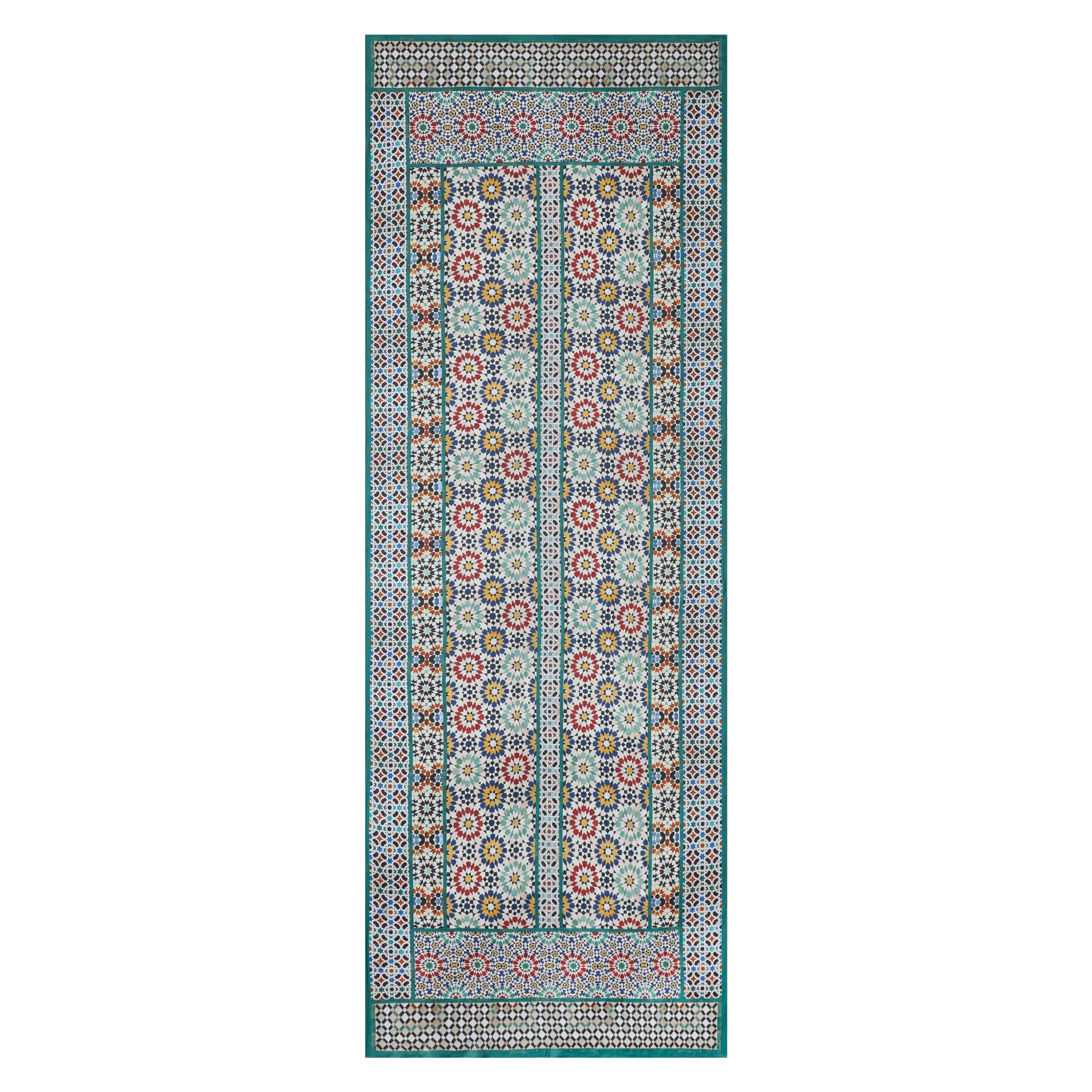 Large scarf with moroccan tiles inspired print