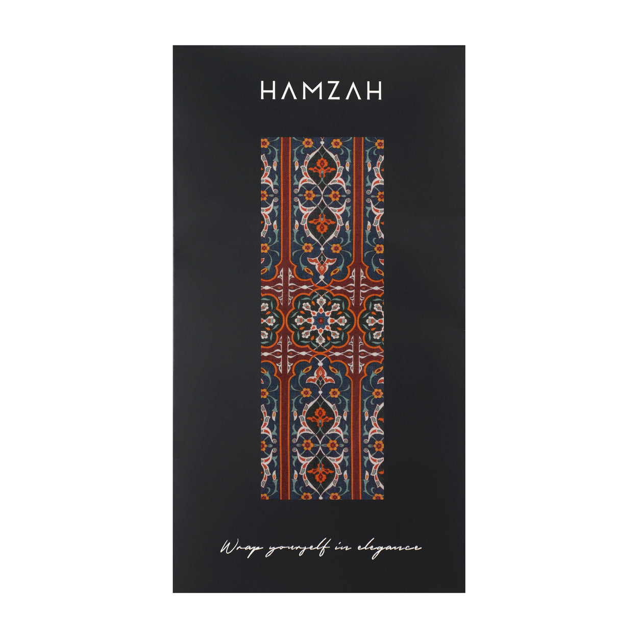 Gift packaging for Isfahan-inspired scarf from Hamzah.
