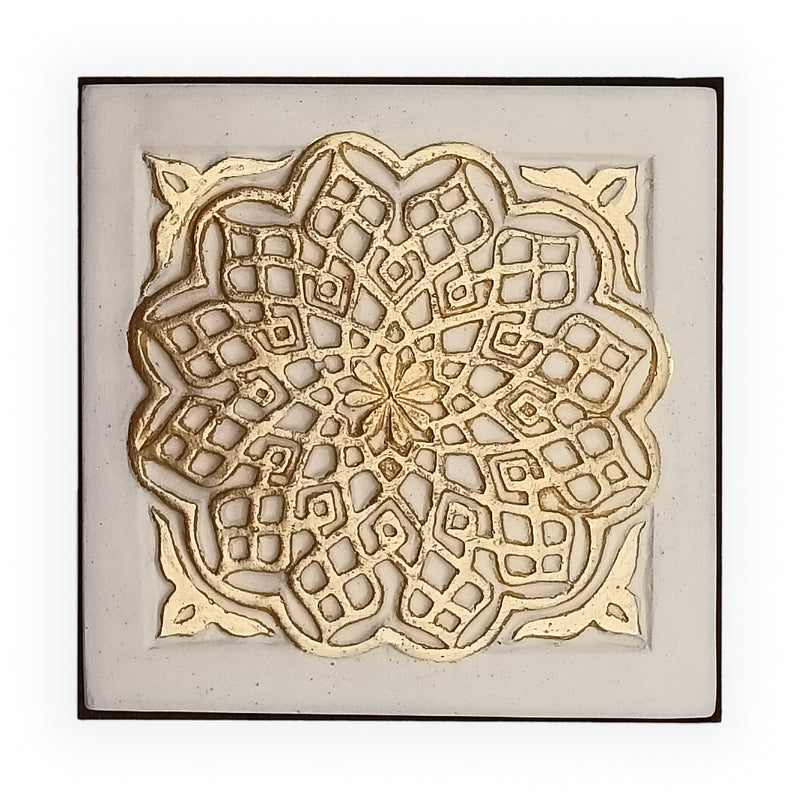 Cuadro de Yeso inspirado en el Arte islámico para la decoración del hogar
