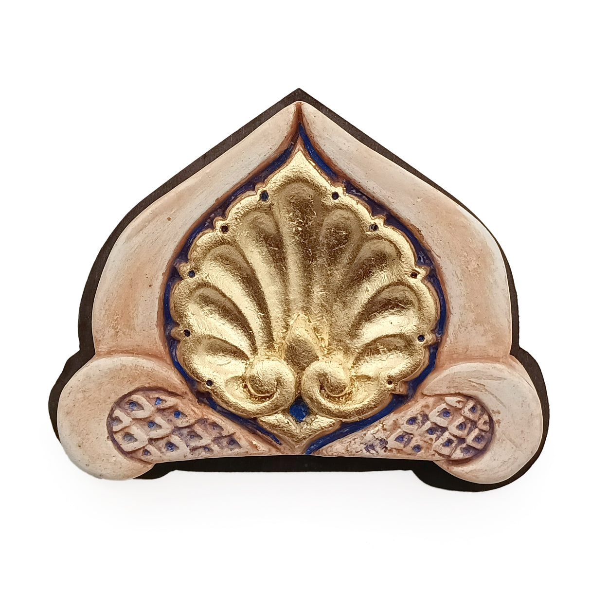 Carved Plaster with wood and gold piece for islamic home decor