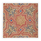 Blue, gold, red and brown plaster artwork for islamic home decor