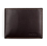 Brown bifold leather wallet