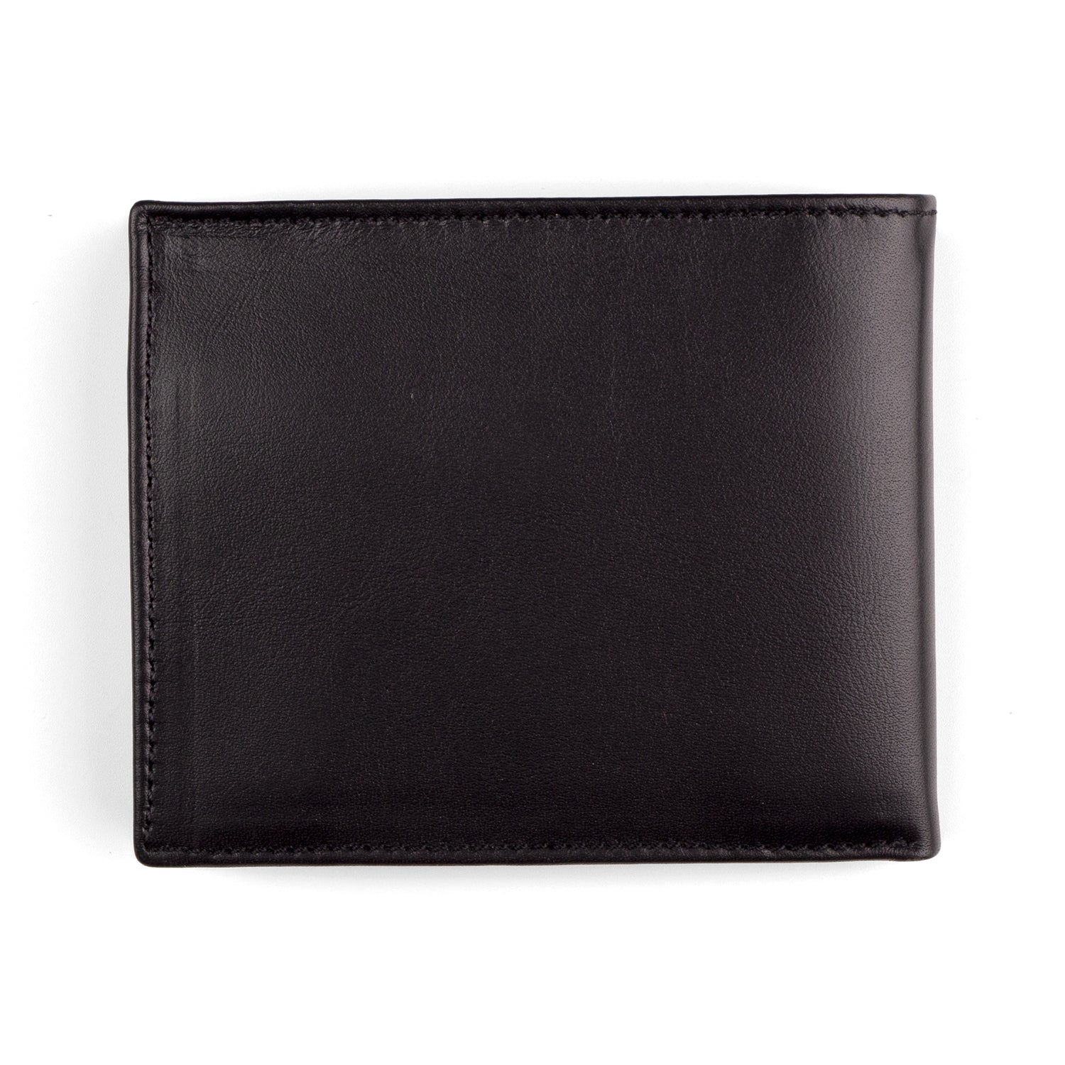 Black bifold wallet for men