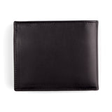 Bifold wallet for men's made with black leather