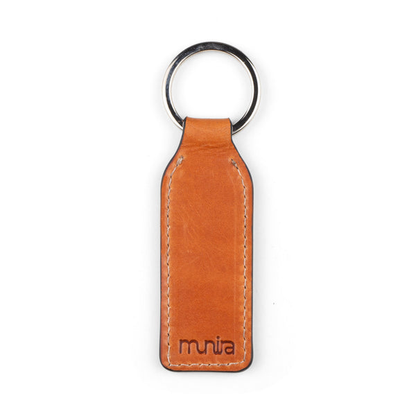 Back side of brown keychain