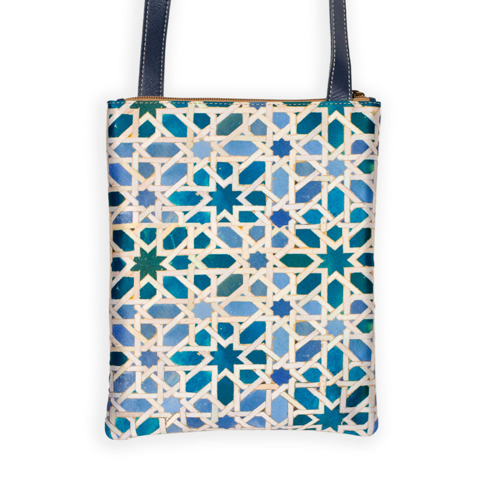 Blue bag inspired by islamic art