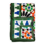 Colorful print scarf inspired by the Alhambra of Granada