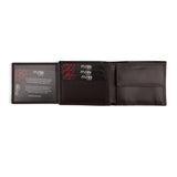 Dark brown bifold wallet for men's with coin pocket
