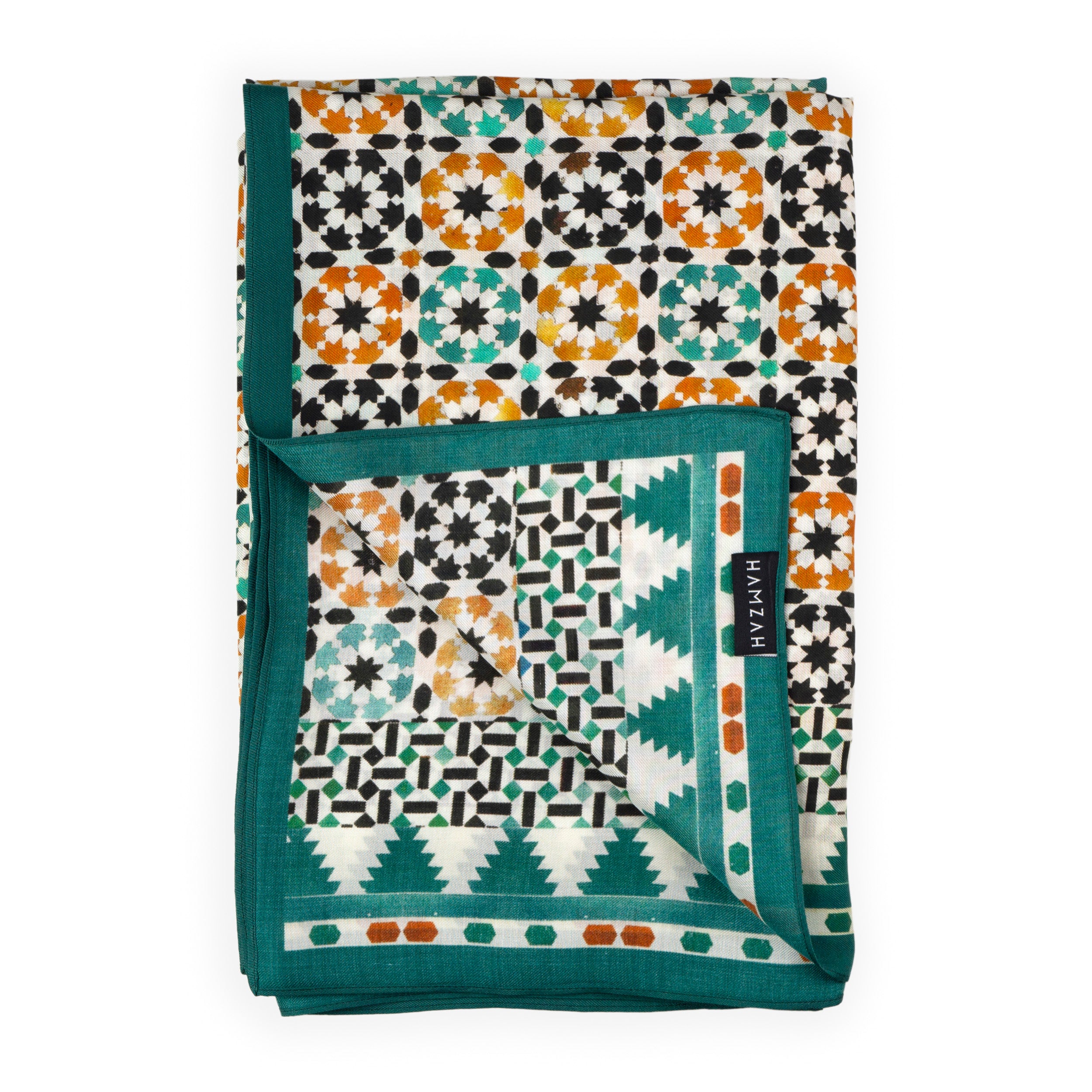 Islamic patten design printed scarf