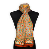 Islamic art inspired orange scarf