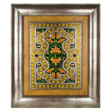 Islamic art inspired leather painting for home decor