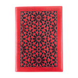 Leather Notebook Mosaic Red