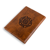 Leather Notebook Mosaic Brown
