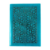 Leather Notebook Mosaic Blue