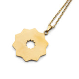 Gold Plated Geometric Necklace Siraj Red