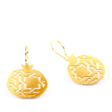 Islamic geometry gold earrings