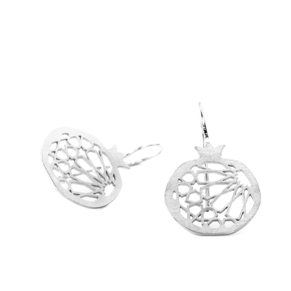 Islamic geometry inspired silver earrings