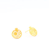 Islamic art gold earrings