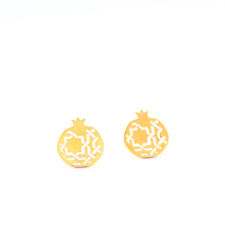 Gold Plated Stud Earrings Granada No.3