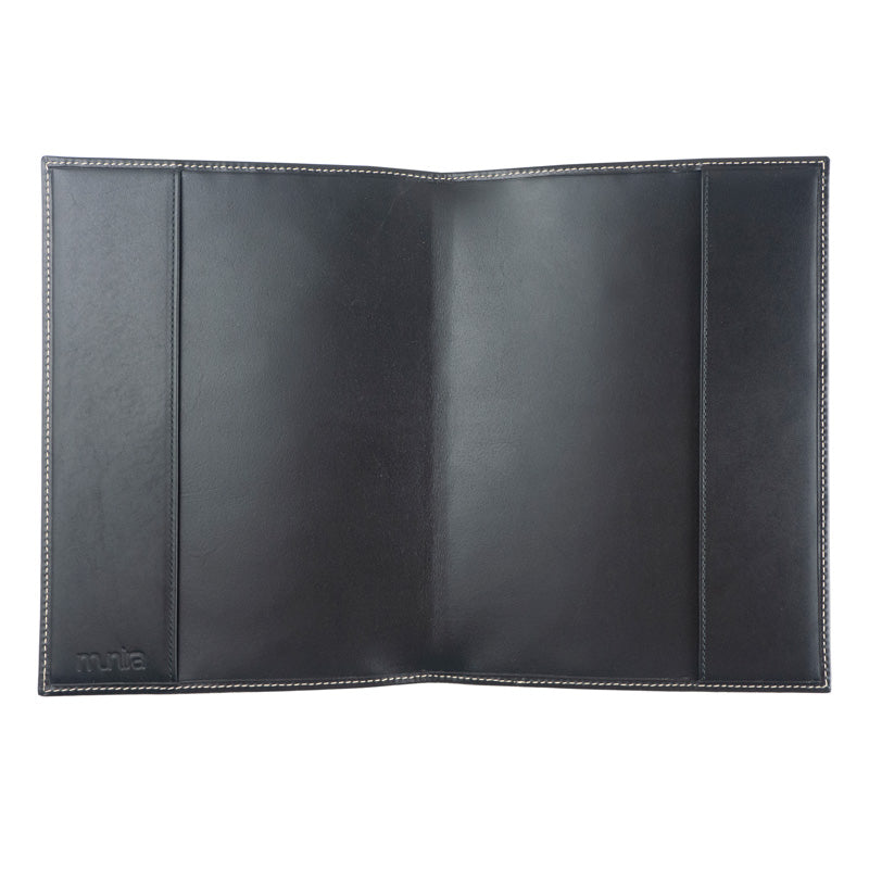 Black leather journal cover