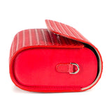 Small red leather bag