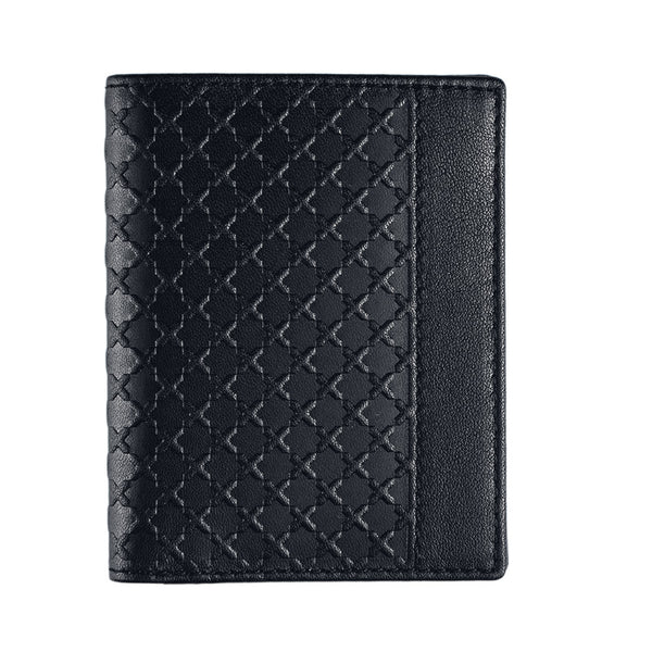 GG Embossed Passport Holder in Black - Gucci